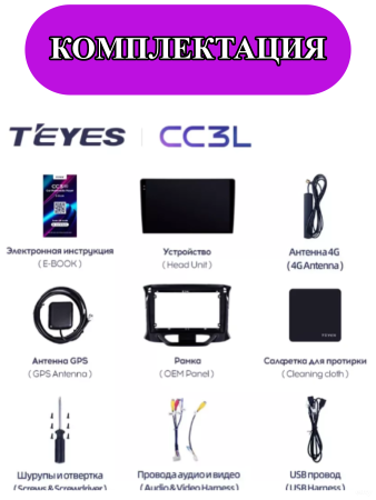 Автомагнитола Teyes CC3L 4/32Gb Lada XRay