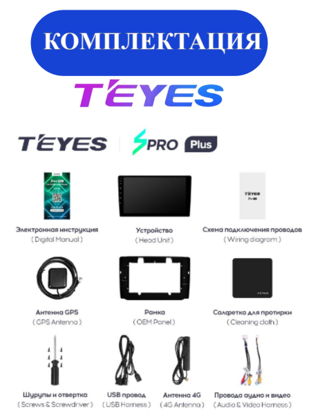 Автомагнитола Teyes SPRO Plus 4/32Gb Skoda Fabia 2