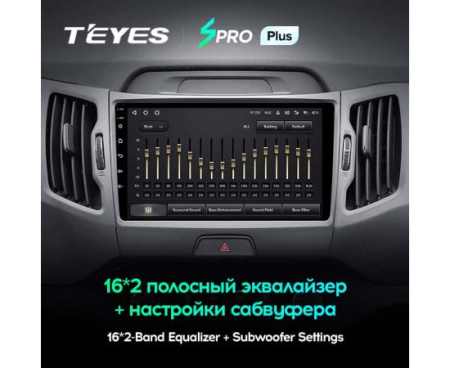 Автомагнитола Teyes SPRO Plus 4/32Gb Kia Sportage 3 Тип-C