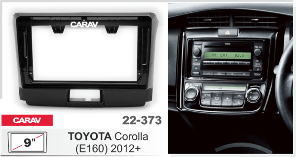CARAV 22-373 | 9" переходная рамка TOYOTA Corolla 2013-2016