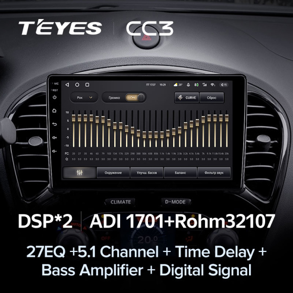 Автомагнитола Teyes CC3 4/32Gb Nissan Juke