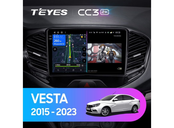 Автомагнитола Teyes CC3 2K 4/64Gb Lada Vesta Автомагнитола Teyes CC3 2K 4/64Gb Lada Vesta