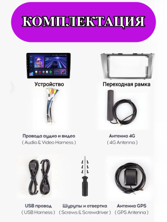 Автомагнитола Teyes CC3L 4/32Gb Toyota Camry 6