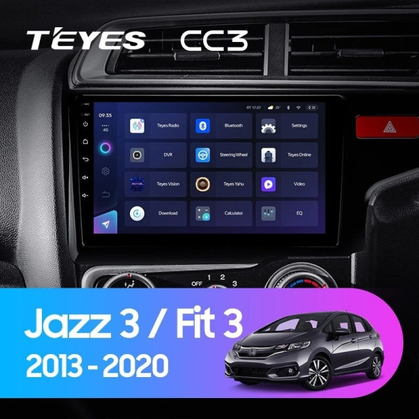 Автомагнитола Teyes CC3 4/32Gb Honda Fit / Jazz 3 Правый руль Автомагнитола Teyes CC3 4/32Gb Honda Fit / Jazz 3 Правый руль