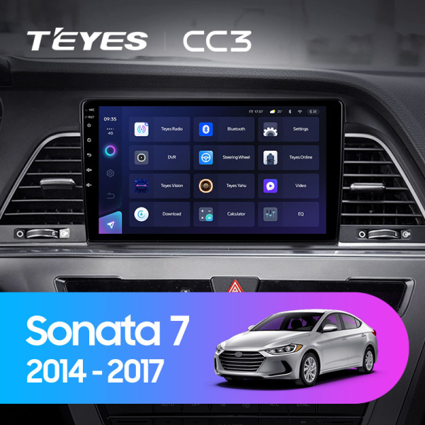 Автомагнитола Teyes CC3 4/32Gb Hyundai Sonata 7 LF Тип-B Автомагнитола Teyes CC3 4/32Gb Hyundai Sonata 7 LF Тип-B