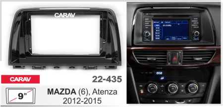 CARAV 22-435 | 9" переходная рамка Mazda (6), Atenza 2012-2015