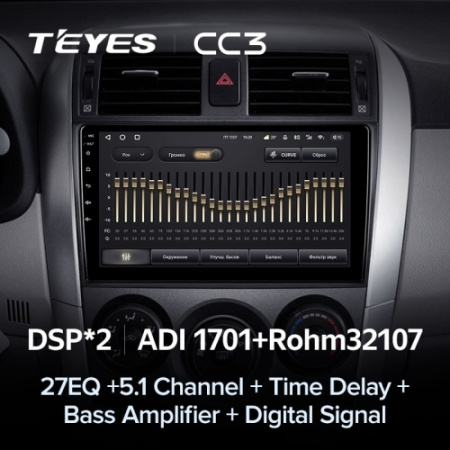Автомагнитола Teyes CC3 4/32Gb Toyota Corolla 10 Тип-B