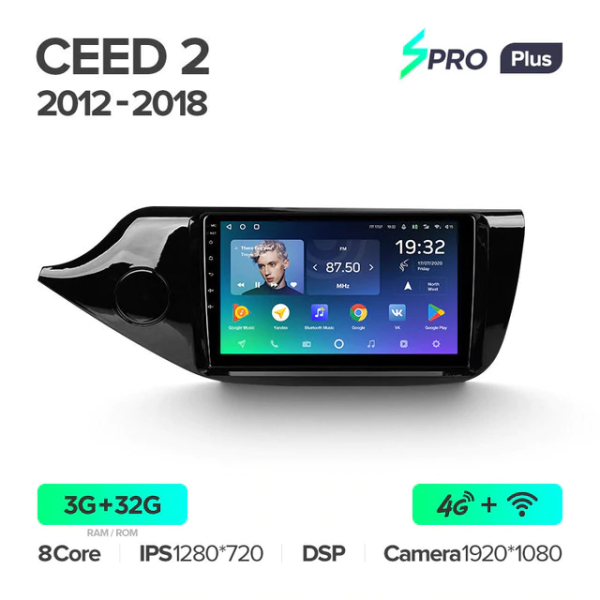 Автомагнитола Teyes SPRO Plus 4/32Gb Kia Ceed 2 Автомагнитола Teyes SPRO Plus 4/32Gb Kia Ceed 2