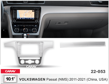 CARAV 22-053 | 10.1" переходная рамка Volkswagen Passat (NMS) 2011+ (China, USA)