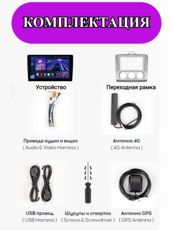 Автомагнитола Teyes CC3L 4/32Gb Ford Focus 2 Тип-A