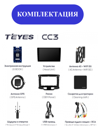 Автомагнитола Teyes CC3 4/32Gb Lada Niva Legend