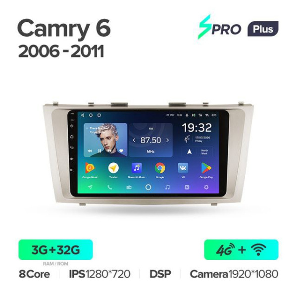 Автомагнитола Teyes SPRO Plus 4/32Gb Toyota Camry 6 Автомагнитола Teyes SPRO Plus 4/32Gb Toyota Camry 6