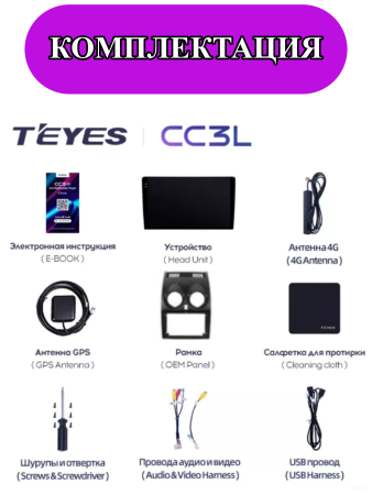 Автомагнитола Teyes CC3L 4/32Gb Nissan Qashqai Тип-A