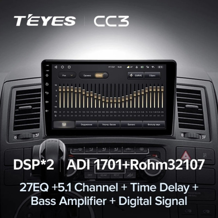 Автомагнитола Teyes CC3 4/32Gb Volkswagen Multivan T5