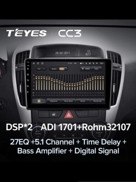 Автомагнитола Teyes CC3 4/32Gb Kia Ceed 1 2006-2009