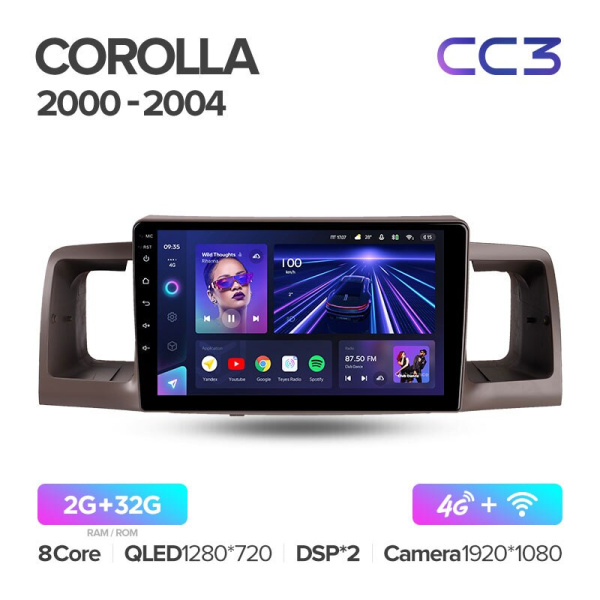 Автомагнитола Teyes CC3 4/32Gb Toyota Corolla Автомагнитола Teyes CC3 4/32Gb Toyota Corolla