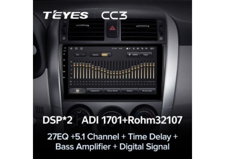 Автомагнитола Teyes CC3 4/32Gb Toyota Corolla 10 Тип-A