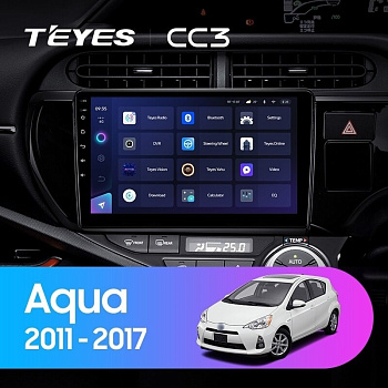 Автомагнитола Teyes CC3 4/32Gb Toyota Aqua Правый руль