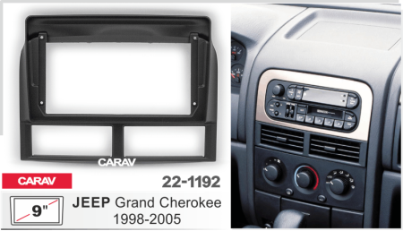 CARAV 22-1192: 9" Переходная рамка / JEEP Grand Cherokee 1998-2005