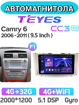 Автомагнитола Teyes CC3 2K 4/32Gb Toyota Camry 6