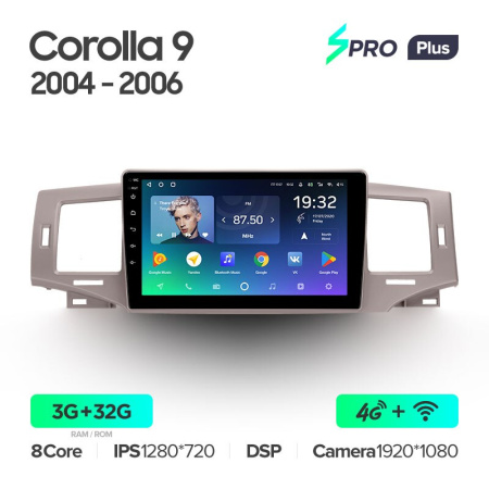 Автомагнитола Teyes SPRO Plus 4/32Gb Toyota Corolla 9