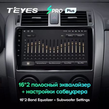 Автомагнитола Teyes SPRO Plus 4/32Gb Toyota Corolla 10 Тип-A