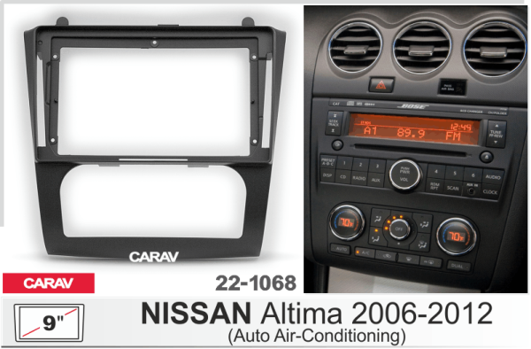 CARAV 22-1068 | 9" переходная рамка Nissan Teana II 2008-2014