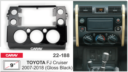 CARAV 22-188 I 9" переходная рамка TOYOTA FJ Cruiser 2007-2018