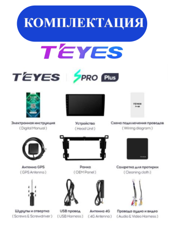Автомагнитола Teyes SPRO Plus 4/32Gb Toyota RAV4 4 Тип-B