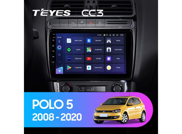 Автомагнитола Teyes CC3 4/32Gb Volkswagen Polo 5 Автомагнитола Teyes CC3 4/32Gb Volkswagen Polo 5