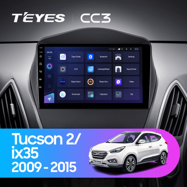 Автомагнитола Teyes CC3 4/32Gb Hyundai Tucson 2 / IX35 Тип-AB