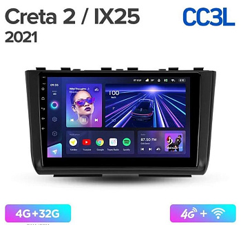 Автомагнитола Teyes CC3L 4/32Gb Hyundai Creta / IX25