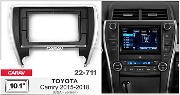 CARAV 22-711 | 10.1" переходная рамка TOYOTA Camry 2015-2018