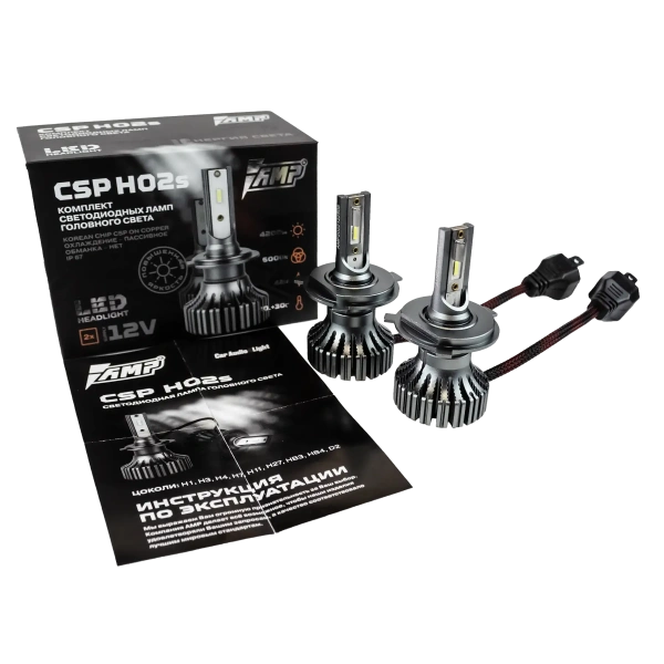 Светодиод головного света AMP CSP H02S H4
