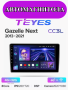Автомагнитола Teyes CC3L 4/32Gb Gazelle Next Тип-F1 Без рамки