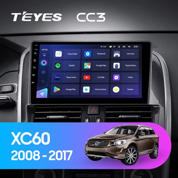 Автомагнитола Teyes CC3 4/32Gb Volvo XC60 I 1 Автомагнитола Teyes CC3 4/32Gb Volvo XC60 I 1