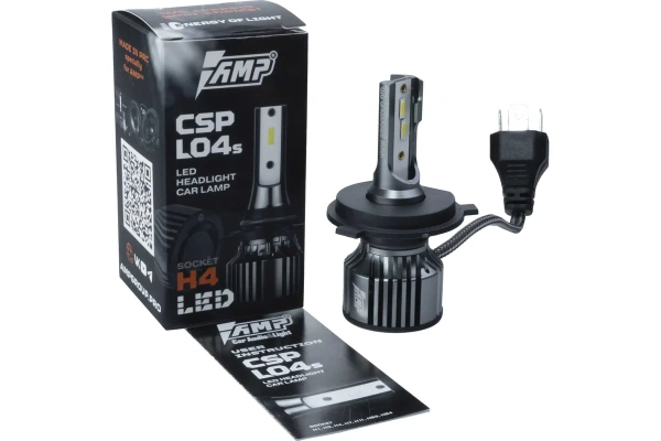 Светодиод головного света AMP CSP L04S H4