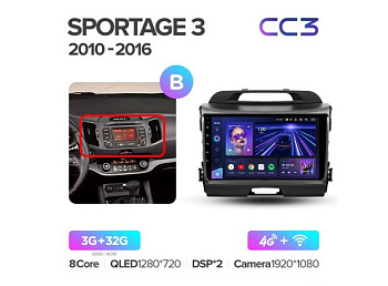 Автомагнитола Teyes CC3 4/32Gb Kia Sportage 3 Тип-B