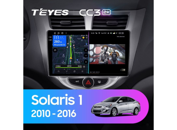 Автомагнитола Teyes CC3 2K 4/32Gb Hyundai Solaris 1 Автомагнитола Teyes CC3 2K 4/32Gb Hyundai Solaris 1