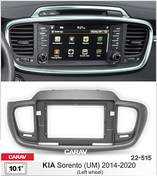 CARAV 22-515 | 10.1" переходная рамка KIA Sorento Prime 2017-2020