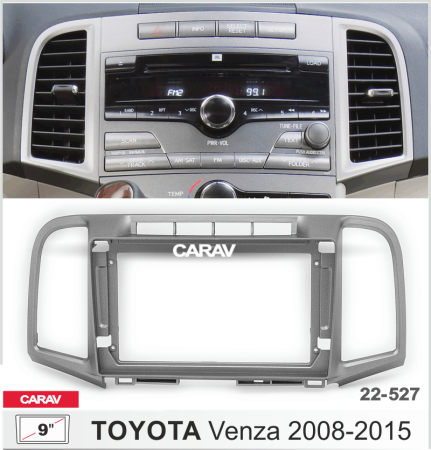 CARAV 22-527 | 9" переходная рамка Toyota Venza 2008-2017
